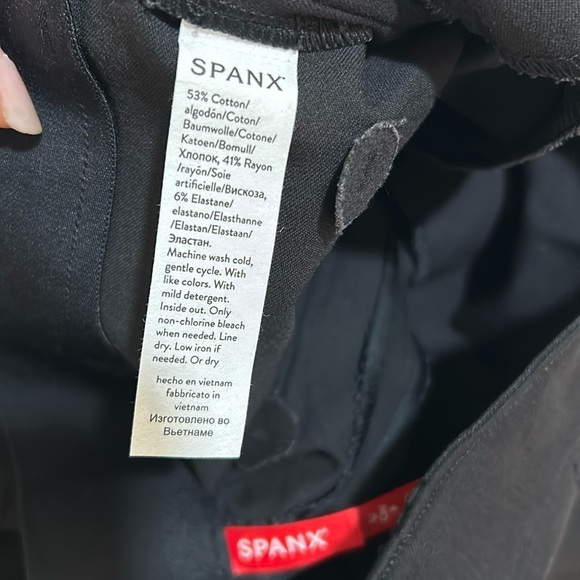 SPANX POLISHED ANKLE SLIM PANT SIZE SMALL WOMEN BLACK NEW - Picture 6 of 11